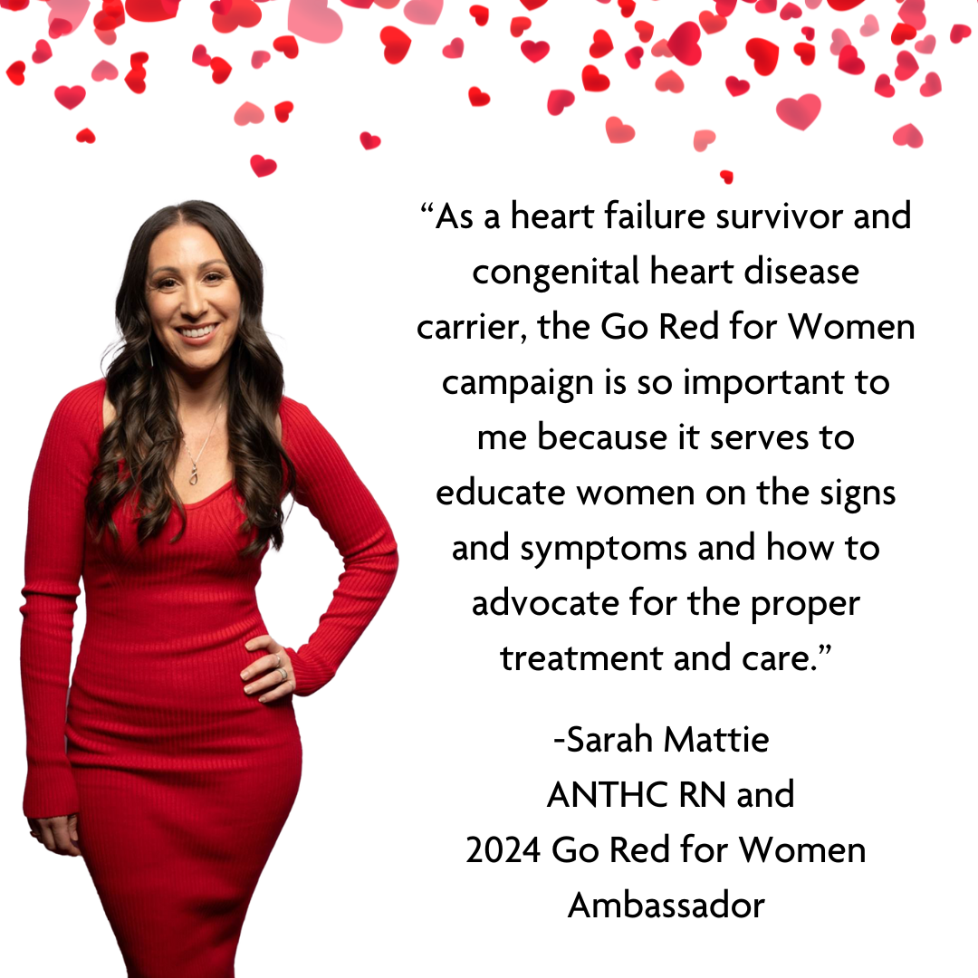 ANTHC RN Sarah Mattie honored as a Go Red for Women ambassador during  American Heart Month